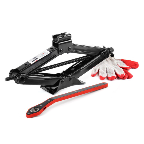 Trapecveida pacēlājs 1500 kg ar rokturi un cimdiem, AMIO-02478