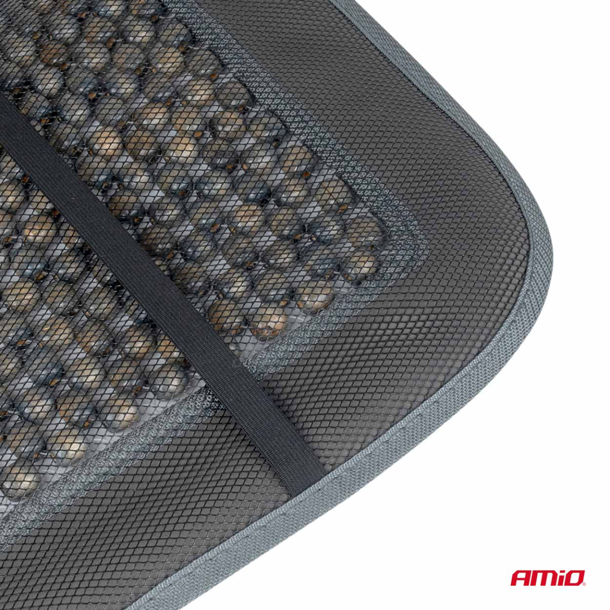 Automašīnas sēdekļa paklājiņš ar pērlītēm 90 x 44 cm - pelēks