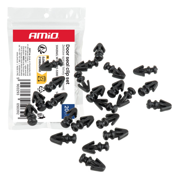 Sliekšņu apdares klipšu komplekts 14/8 mm, 20 gab., AMIO-05039