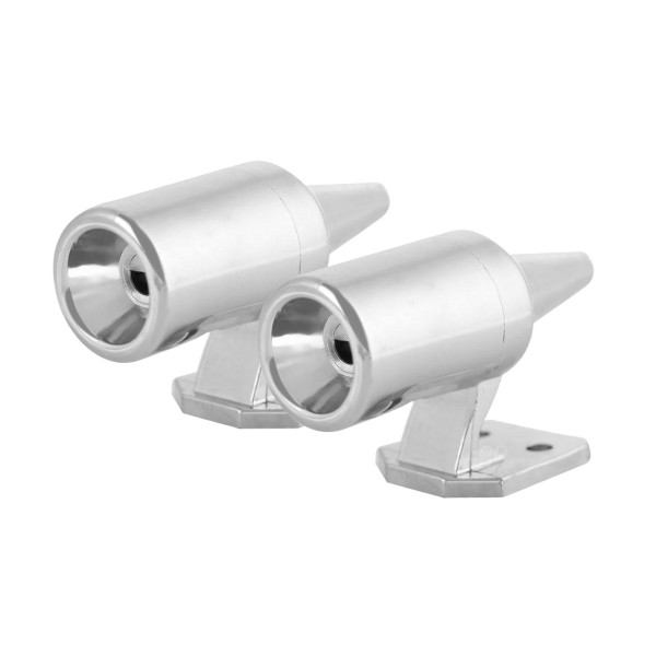 Ultraskaņas savvaļas dzīvnieku atbaidītājs, hroms, 2 svilpes AMIO-02454