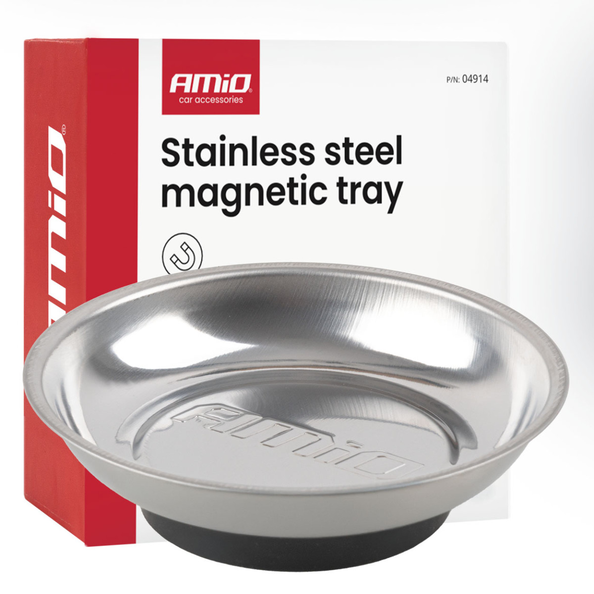 Nerūsējošā tērauda magnētiskā paplāte, 110 mm AMIO-04914