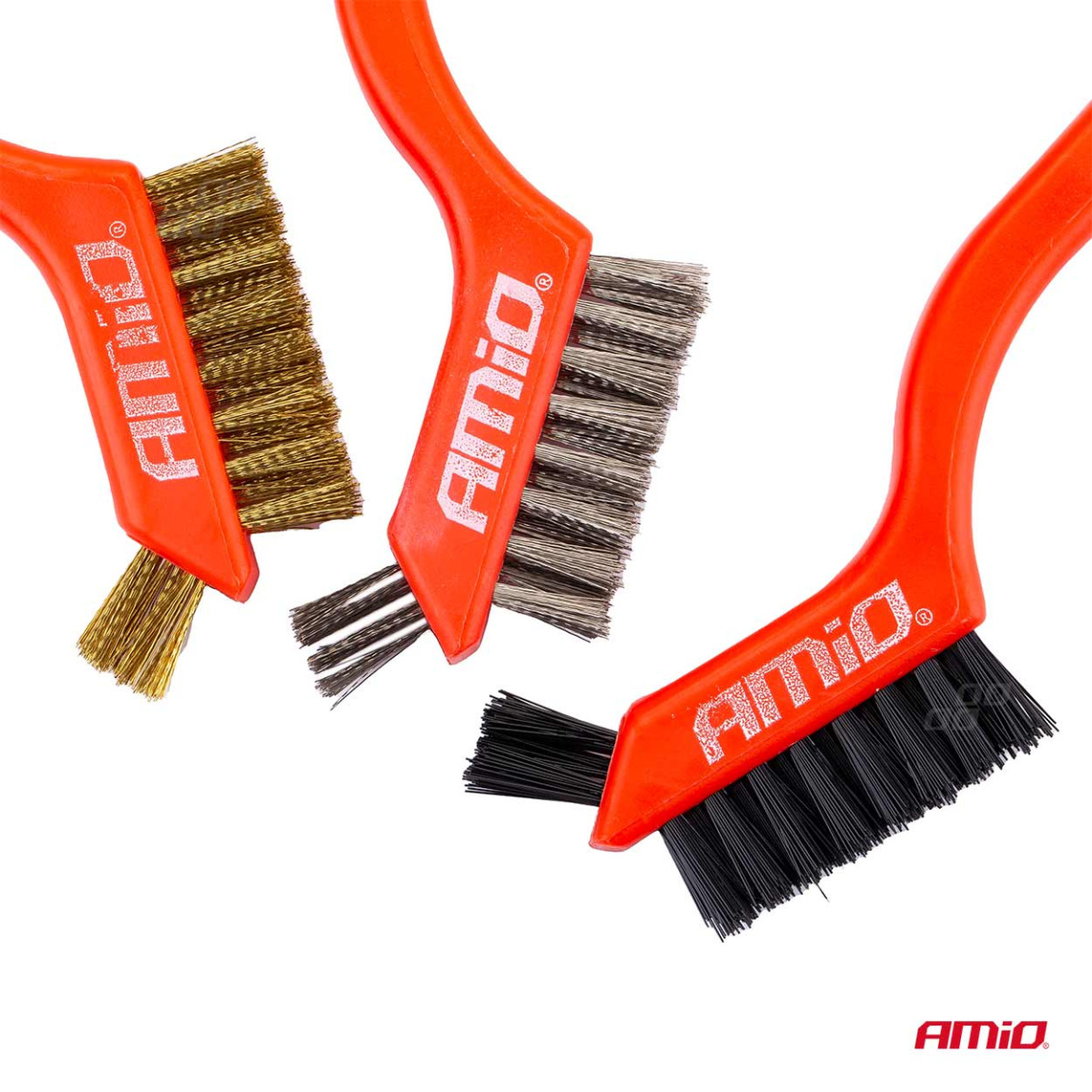 Tērauda/stiepļu suku komplekts, 3 gab.