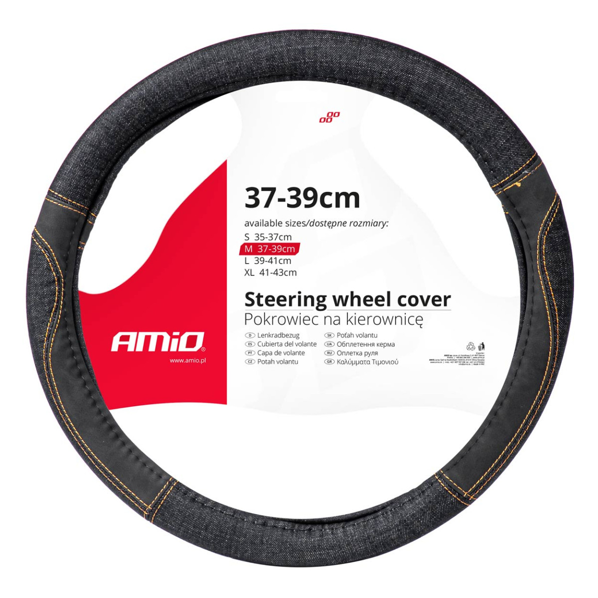 Automašīnas stūres pārsegs 37-39 cm, SWC-52-M