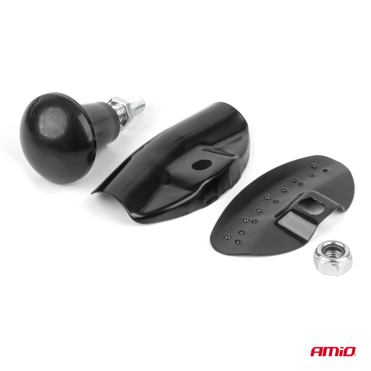 Stūres rata rokturis, melns, AMIO-04974