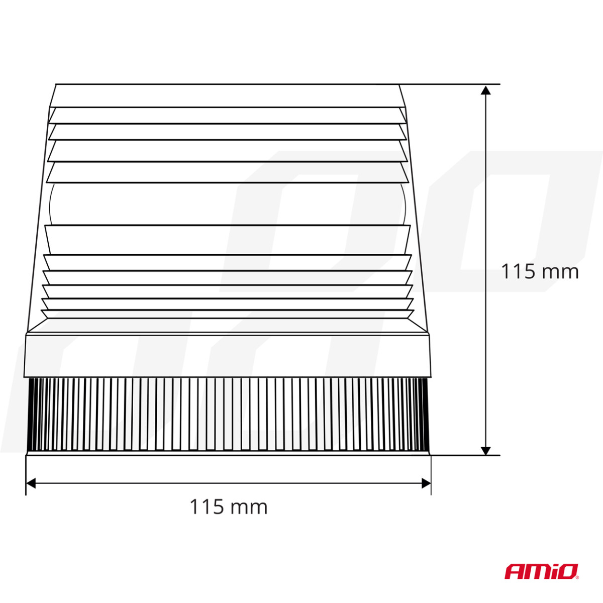LED brīdinājuma lampa 24 V AMIO-01277