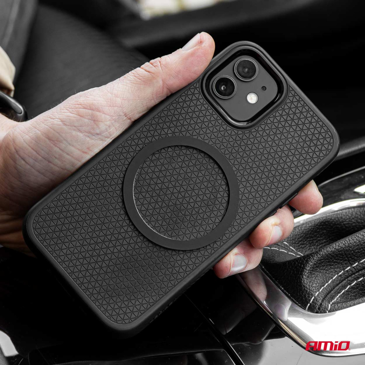 Tālruņa turētājs ar piesūcekni un bezvadu lādētāju 15W My Mag AMIO-03772