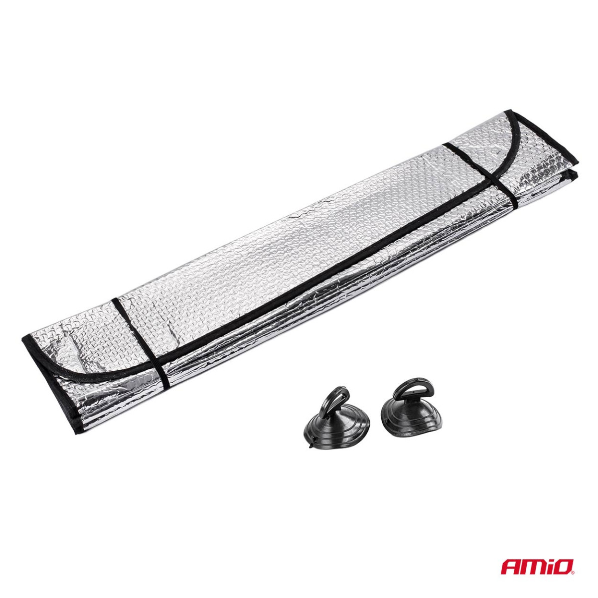 Vējstikla aizsargs 145x70 cm, sudrabkrāsas, PE burbulis AMIO-01532