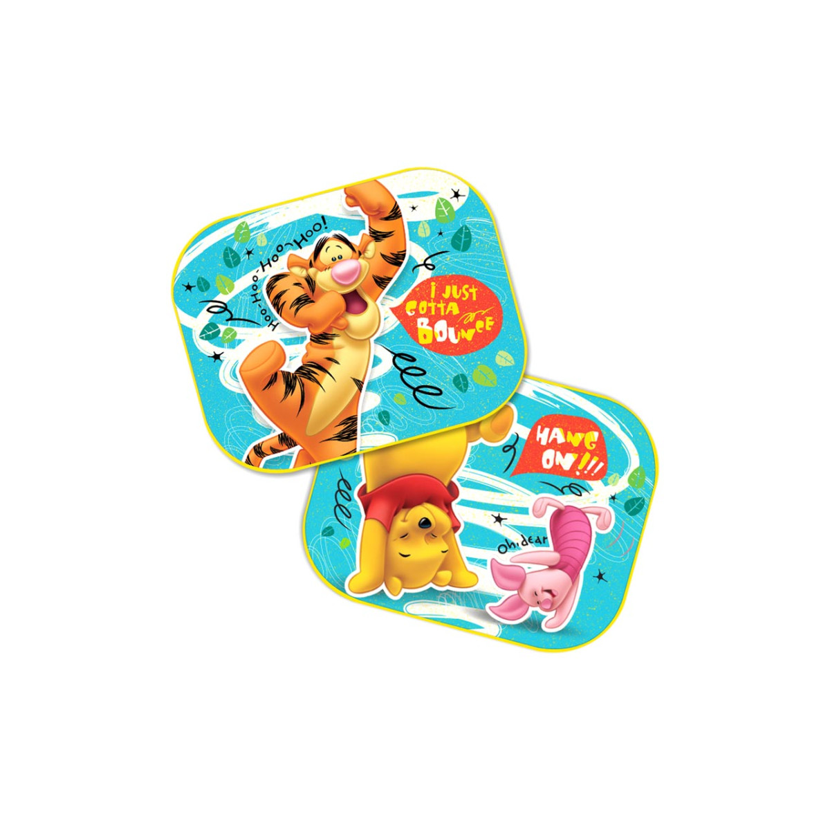 Sānu saules žalūzijas automašīnai 44x35 cm, 2 gab., Winnie the Pooh