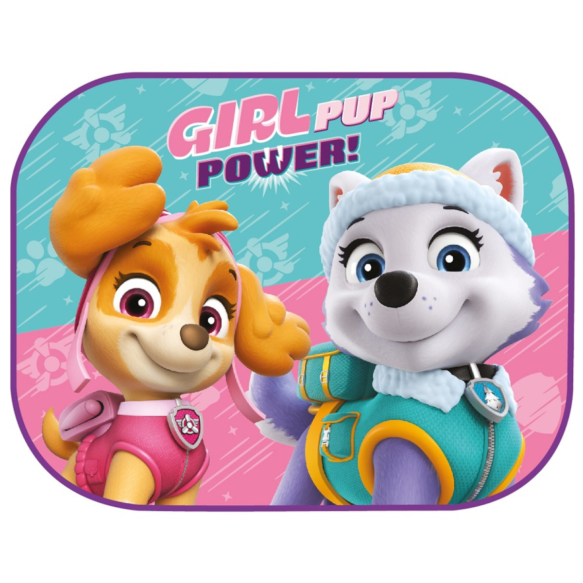 Sānu saules žalūzijas automašīnai 44x35 cm, 2 gab., Paw Patrol Girl