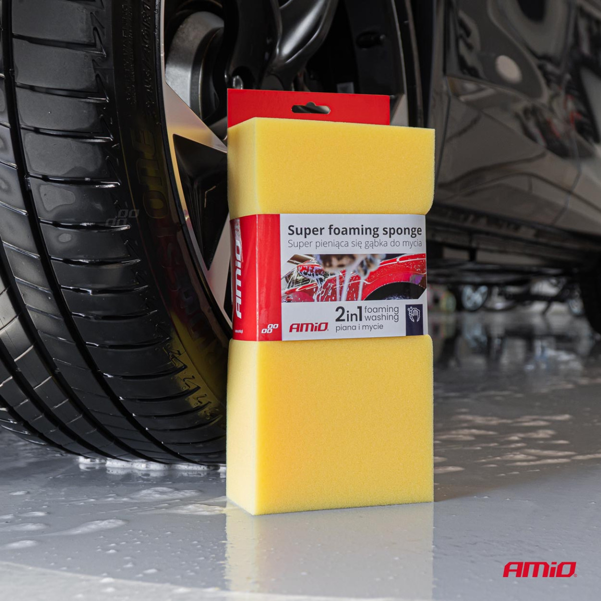 Automazgāšanas sūklis, mīksts, ļoti putojošs, 28x14x7 mm AMiO-03842