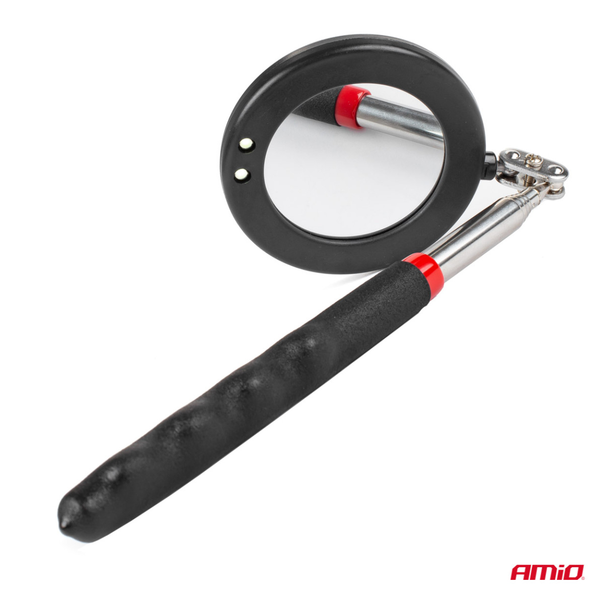 Teleskopisks pārbaudes spogulis ar LED gaismu, AMIO-02840