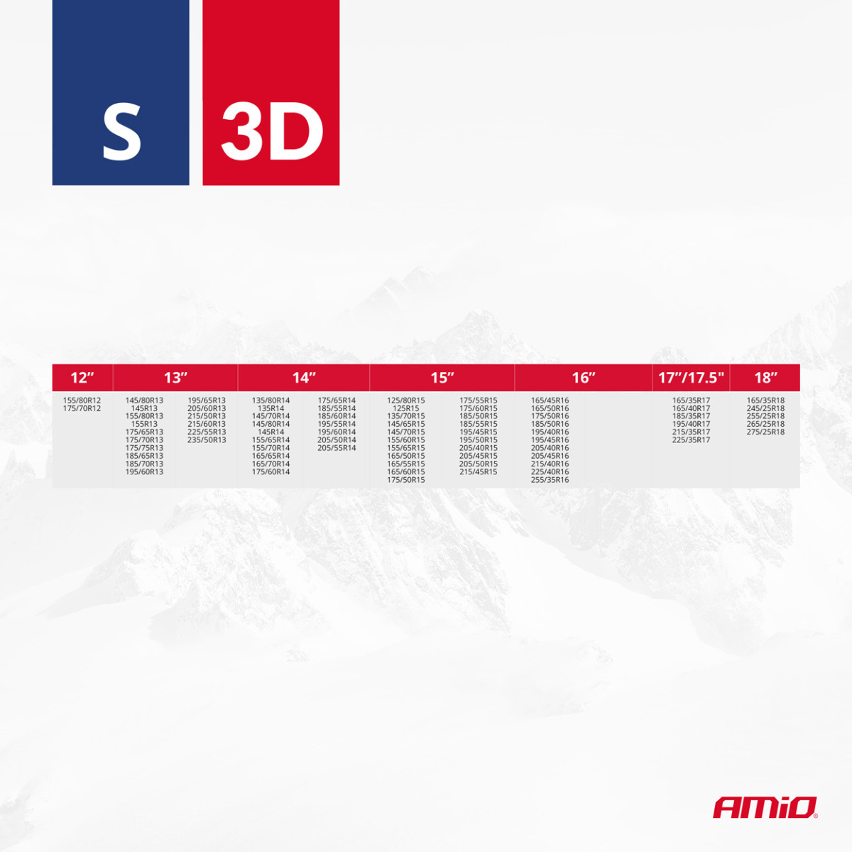 Tekstila sniega ķēdes 3D, S, 2 gab.