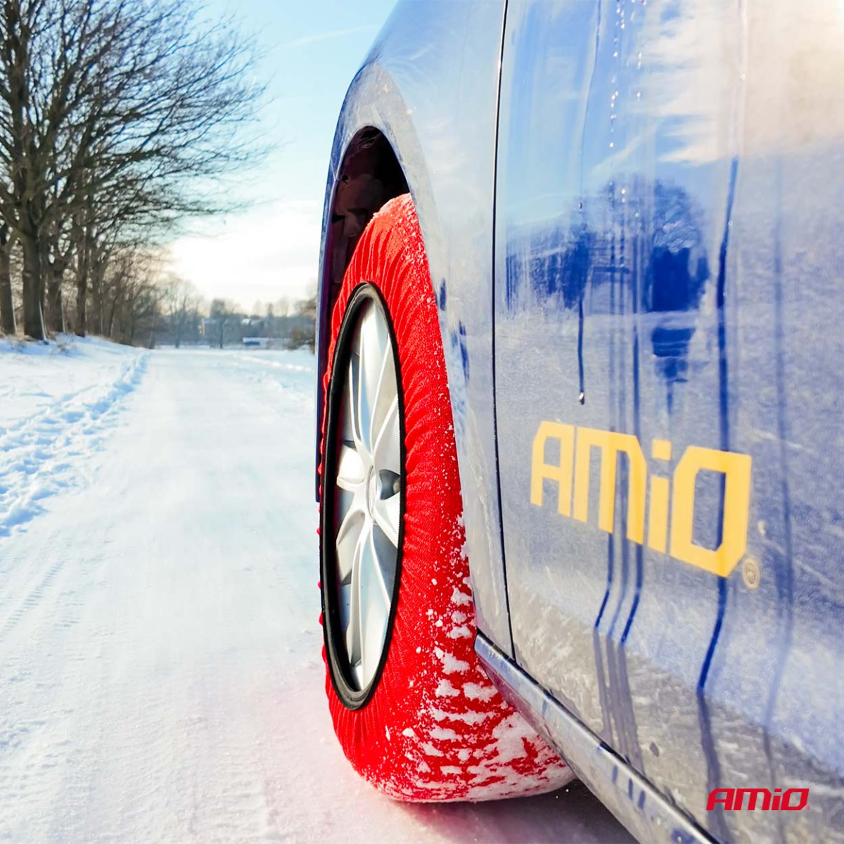 Tekstila sniega ķēdes, S, 2 gab.