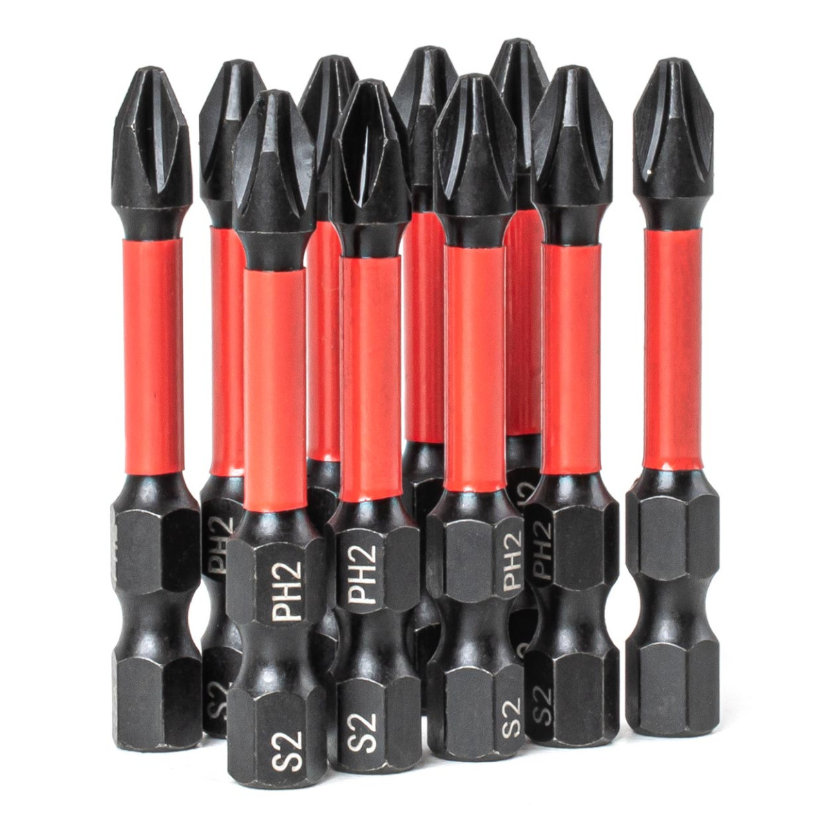 Elastīgi PH2 uzgaļi 1/4″, 50 mm, 10 gab. AMIO-04784