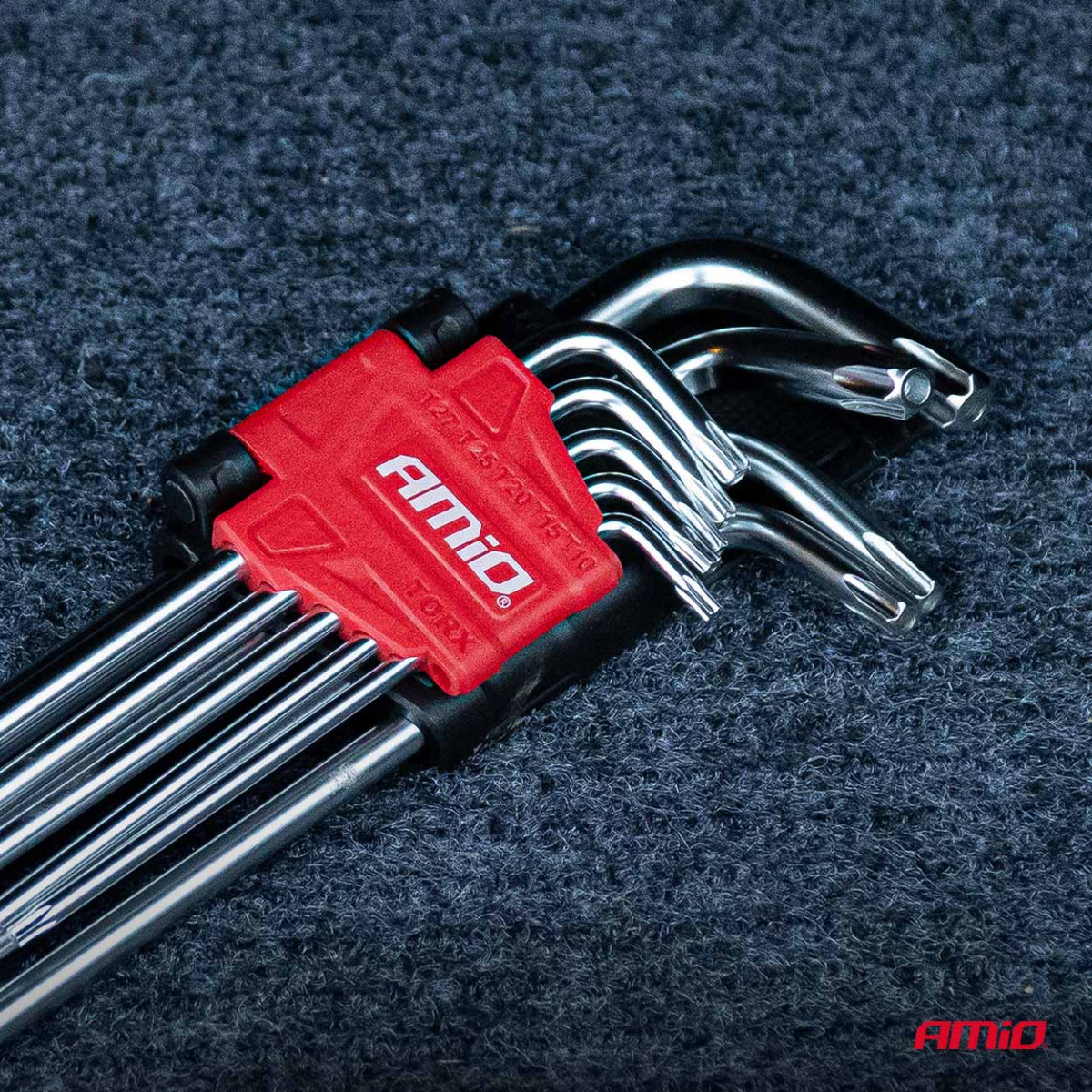 Garās TORX atslēgas, 230 mm, 9 gab. TKL AMIO-01039