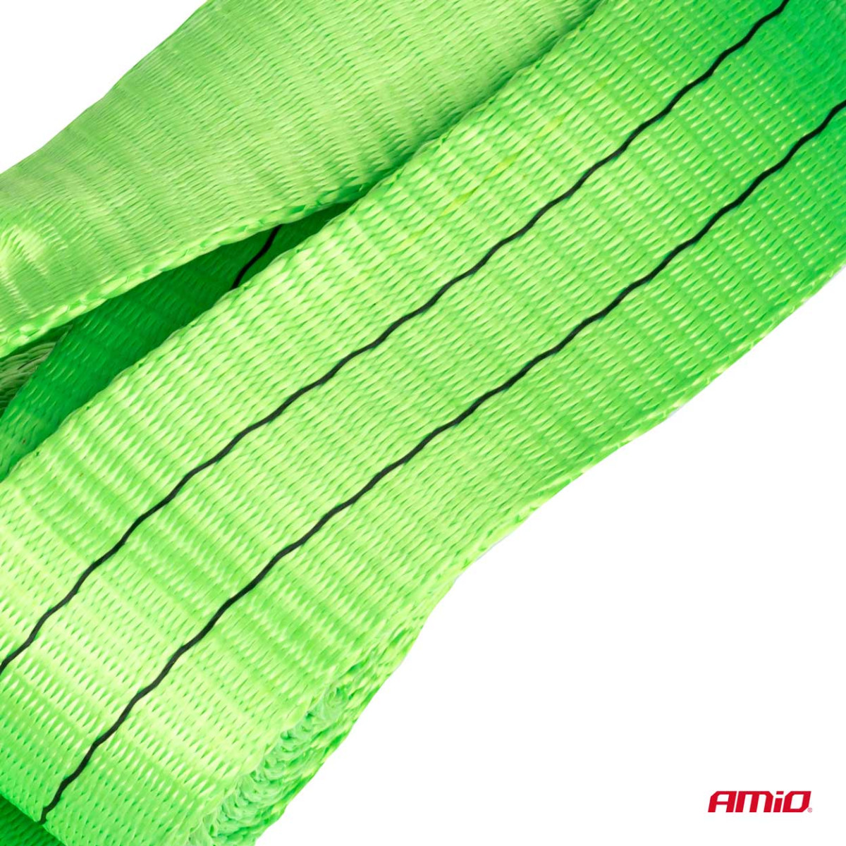 Vilkšanas siksna 9000kg 60mm 5m āķis + āķis AMIO-02015