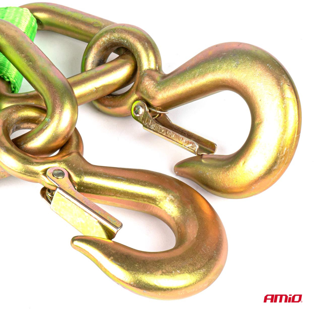 Vilkšanas siksna 9000kg 60mm 5m āķis + āķis AMIO-02015