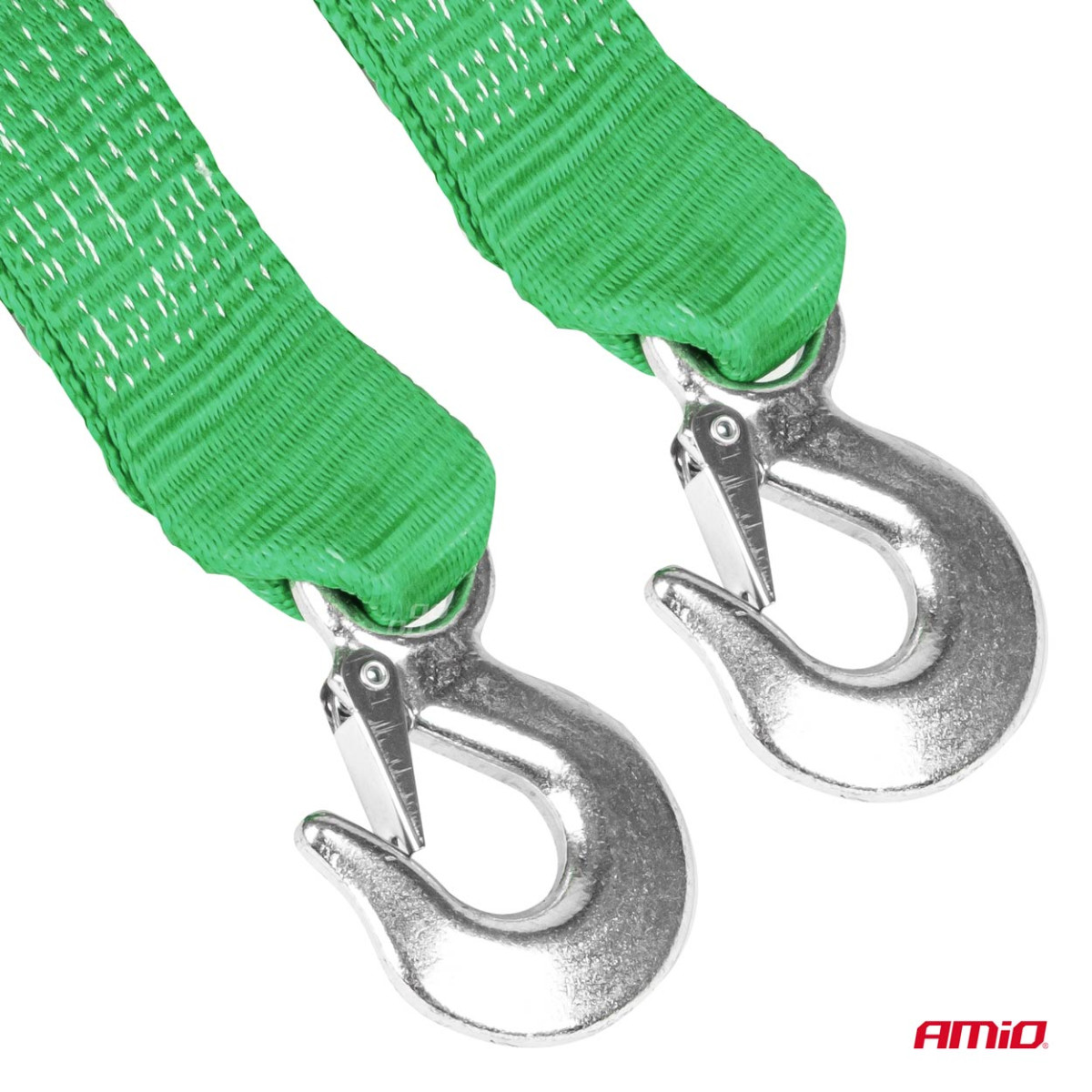 Vilkšanas siksna 8000kg 70mm 5m āķis + āķis AMIO-03993