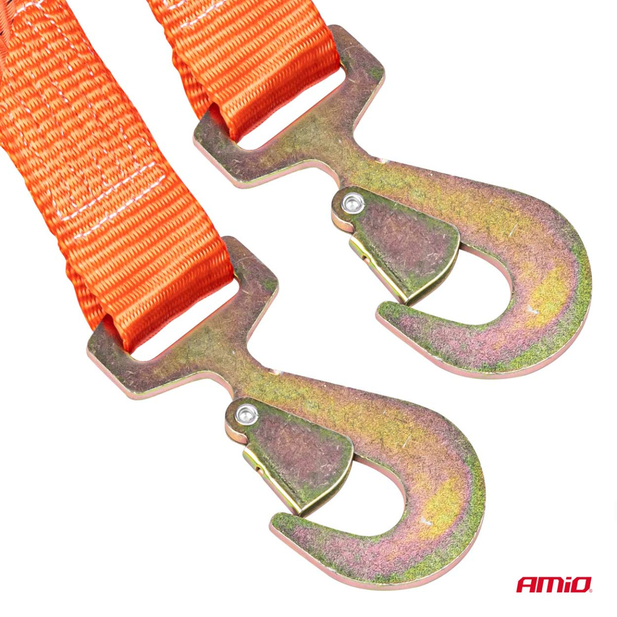 Elastīga piekabes āķa stienis 4500 kg 50 mm 4 m āķis+āķis AMIO-02010