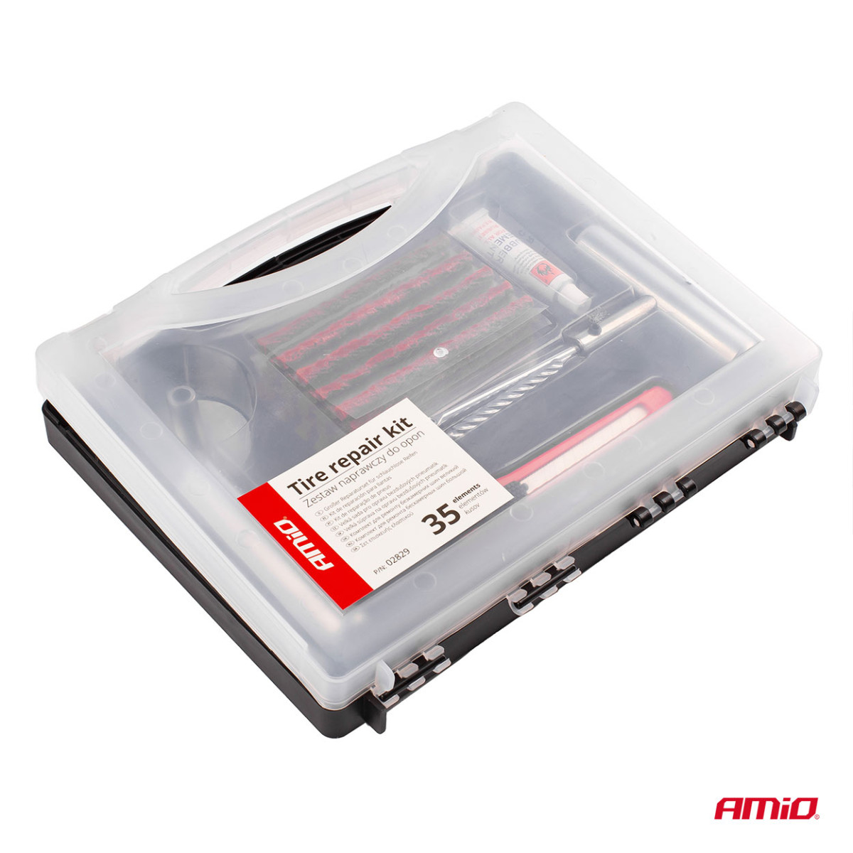 Liels bezkameru riepu remonta komplekts 36 gab. AMIO-02829