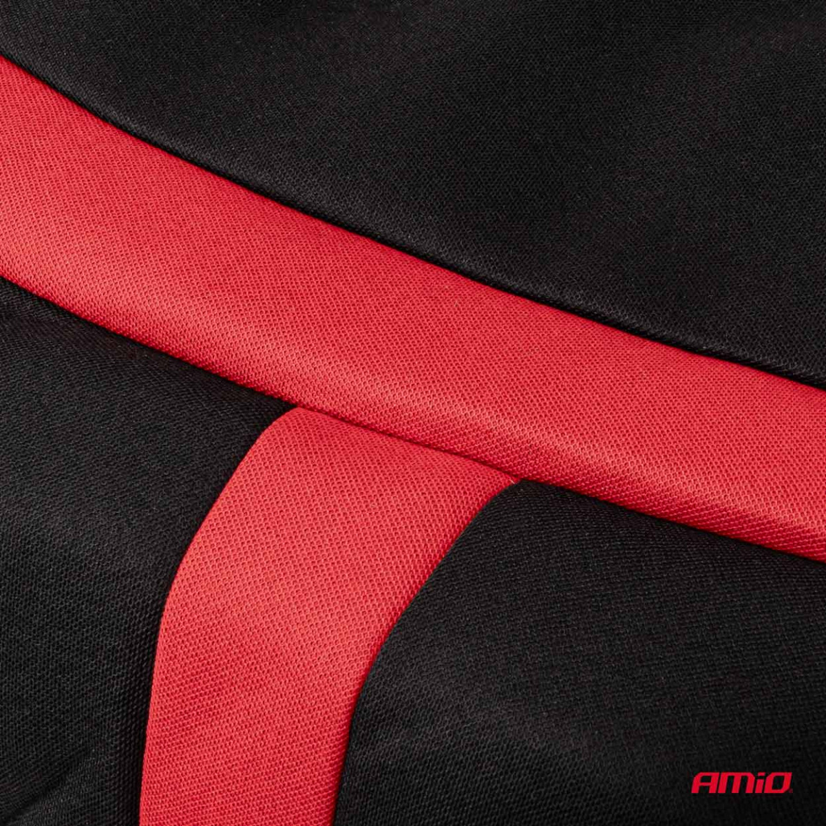 Universāli sēdekļu pārvalki SC-07 - melni/sarkani