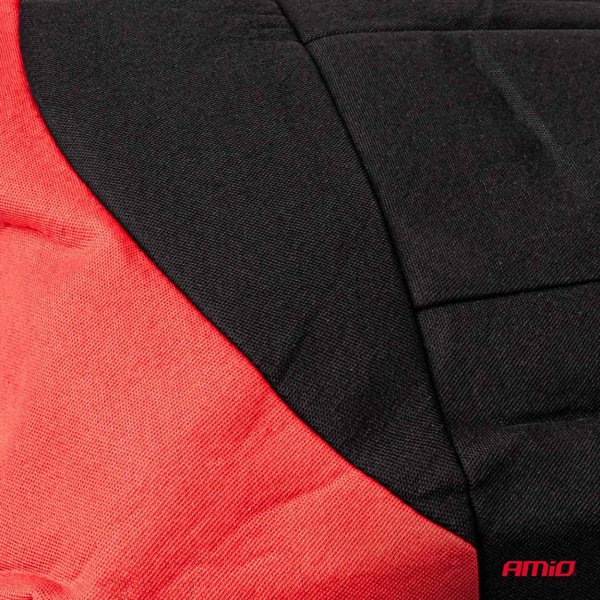 Universāli sēdekļu pārvalki SC-10 - melni/sarkani