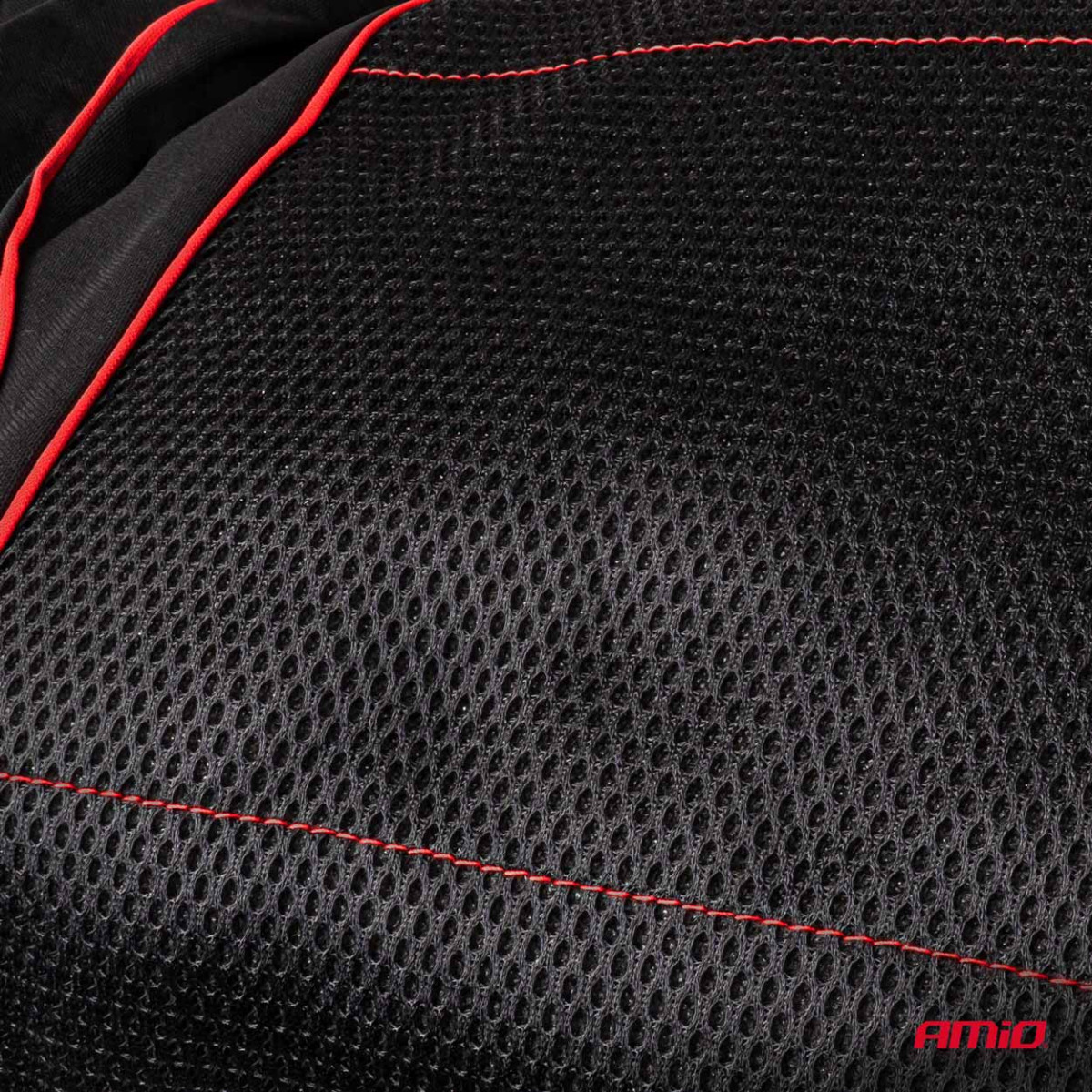 Universāli sēdekļu pārvalki SC-17 - melni/sarkani