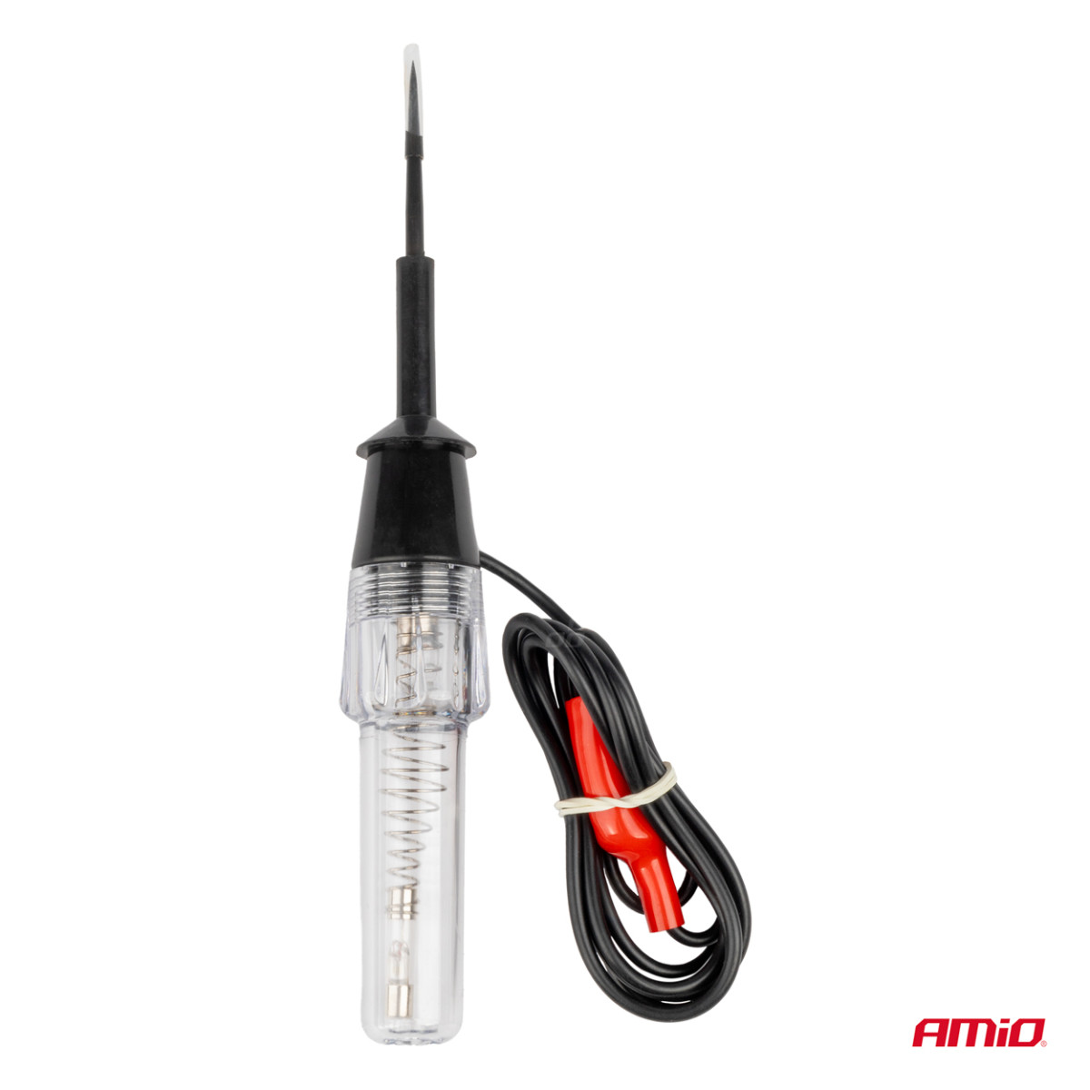 Automašīnas sprieguma testeris 6–12 V ar krokodila klipsi, AMIO-04272