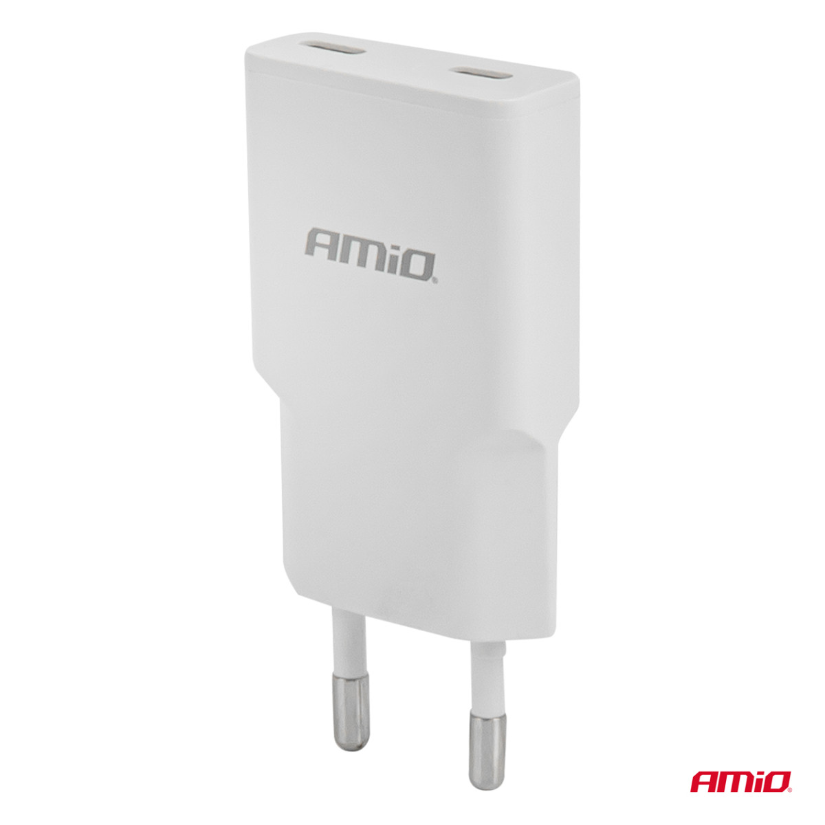 Tīkla lādētājs 230V 30W GaN 2x USB-C AMIO-04839