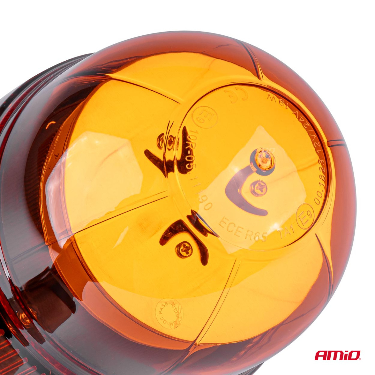 LED brīdinājuma gaisma W02M magnētiska R65 R10 39LED 12/24V IP56 AMIO-02300