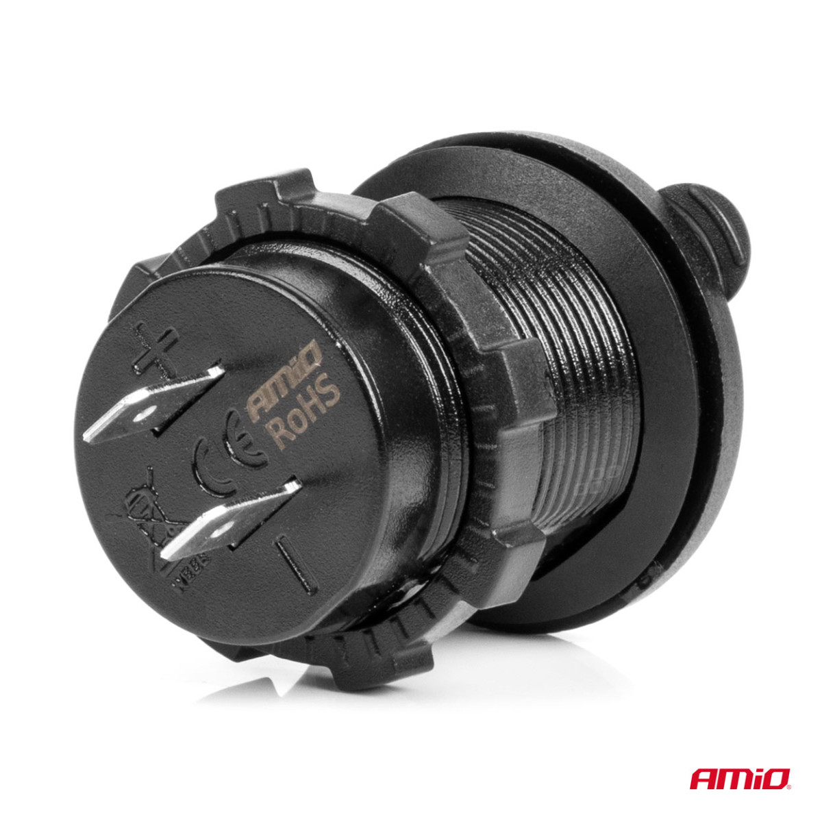 Ūdensizturīgs telefona lādētājs 2xUSB 12/24V MOD-03