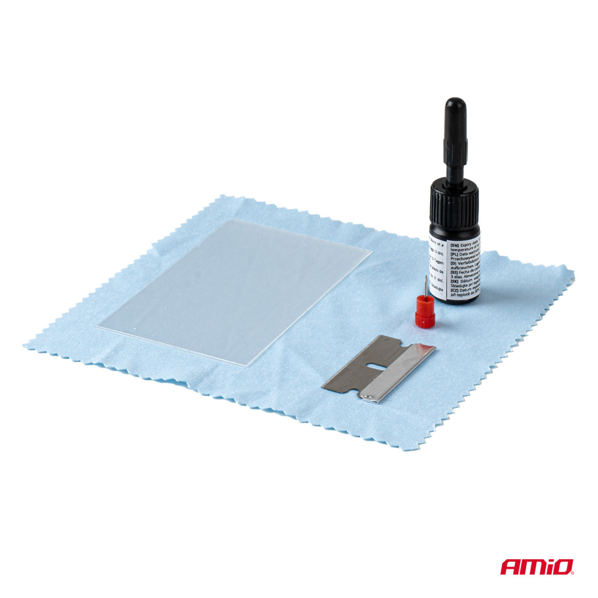 Vējstikla remonta komplekts ar aplikatoru un piesūcekni DIY AMIO-04792