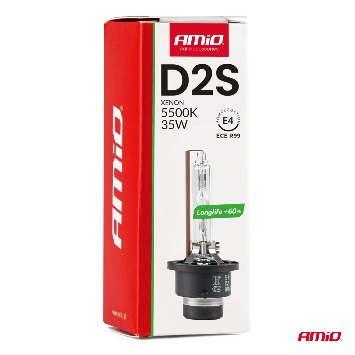 Ksenona spuldze D2S 5500K LONG LIFE AMIO-01973