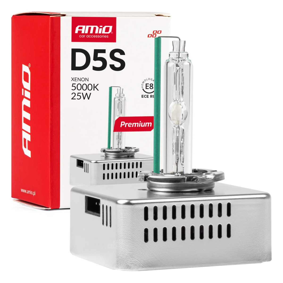 Ksenona spuldze D5S 5000K PREMIUM AMIO-01220