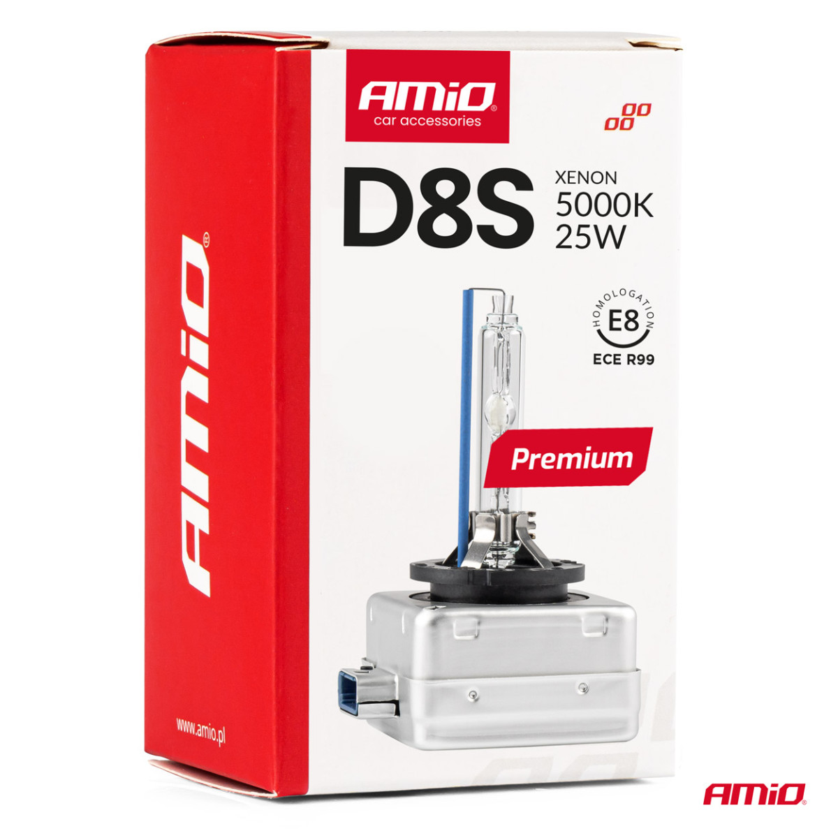 Ksenona spuldze D8S 5000K PREMIUM AMIO-02395