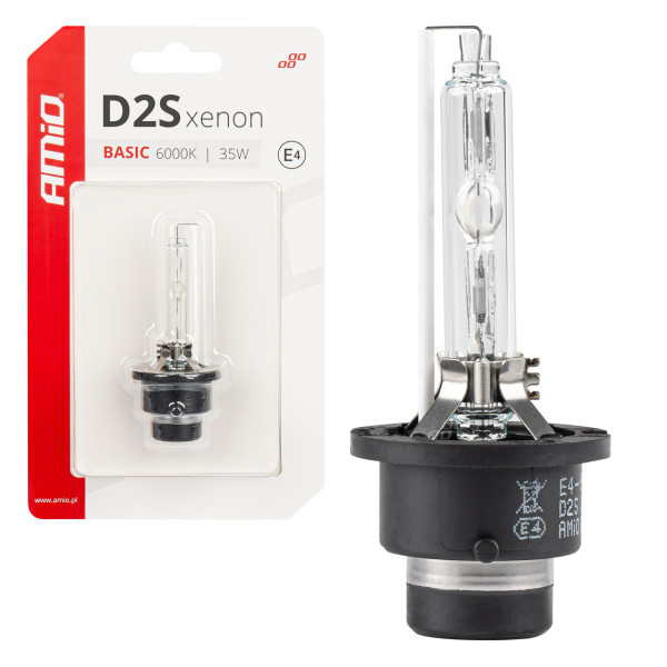 Ksenona spuldze D2S 35W 6000K AMiO BASIC blisterī AMIO-03861