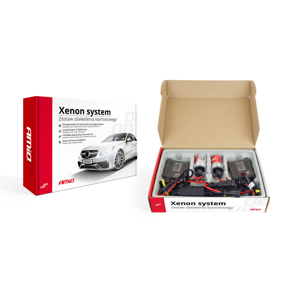 Ksenona komplekts S1068 CANBUS H1 6000K, AMIO-01897