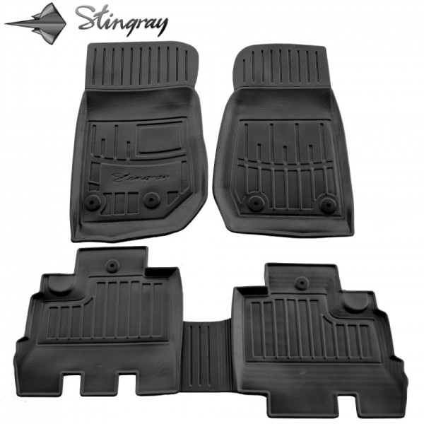 Gumijas paklājiņi JEEP Wrangler JK (5 durvju) 2007-2018g.