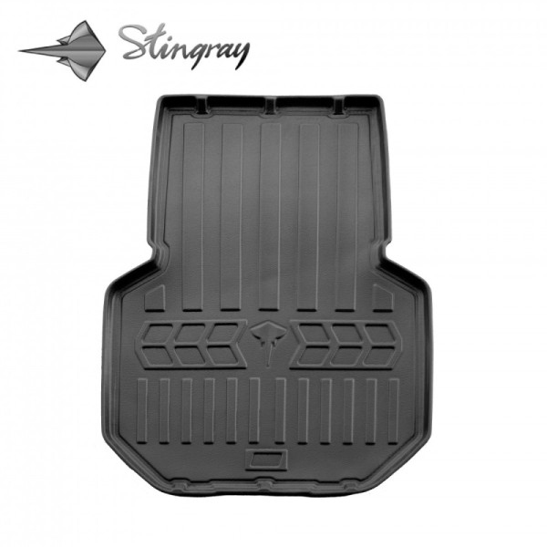 Gumijas 3D bagāžnieka paklājiņš TESLA Model S 2012-2021g. ( trunk 2WD) / 6050061 / ar paaugstinātām malām