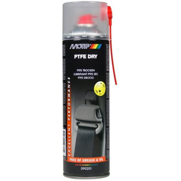 MOTIP PTFE Dry, smērviela ar teflona un PTFE piedevām, 500 ml