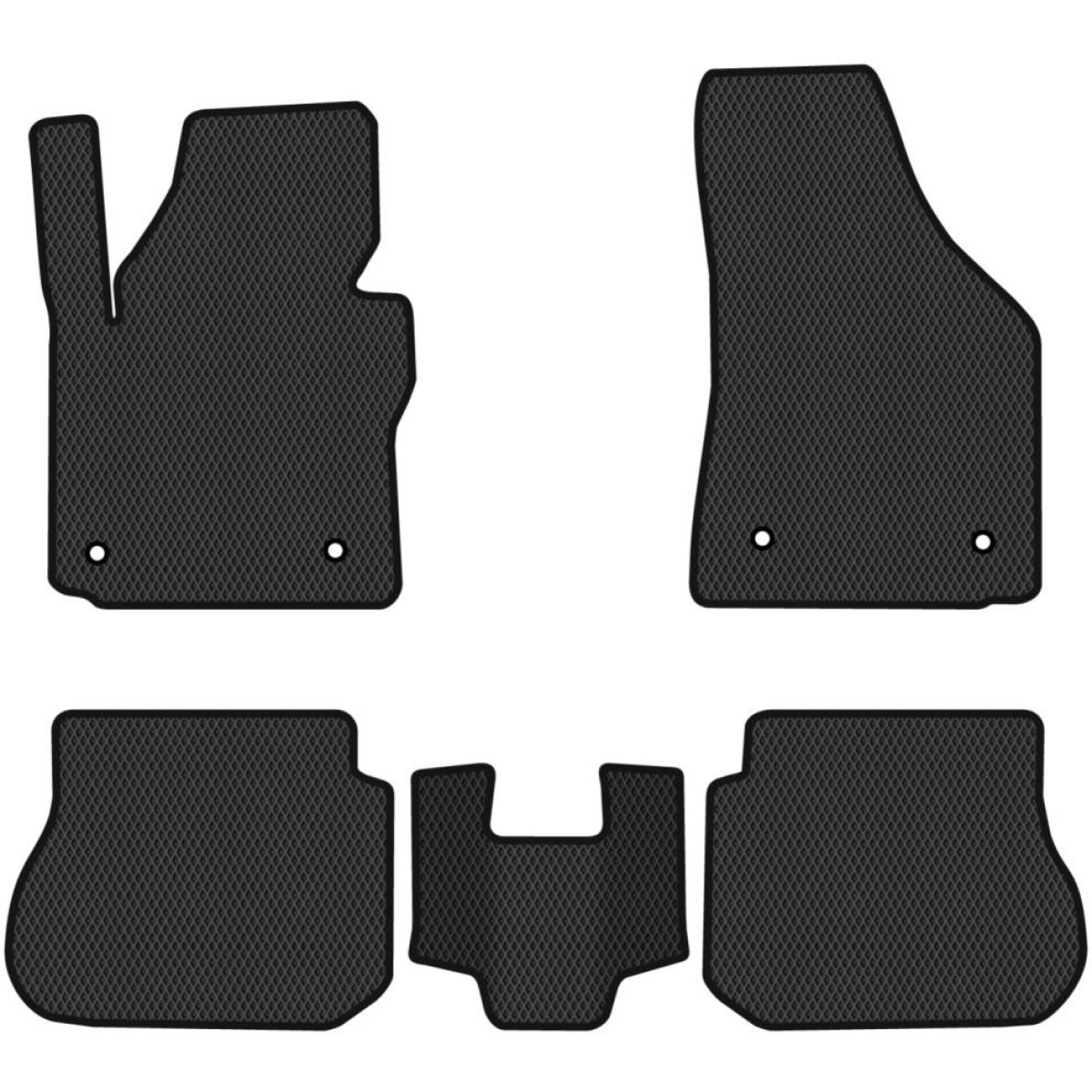 Polimēru EVA paklājiņi Volkswagen Caddy 5 vietu 2004-2015g.