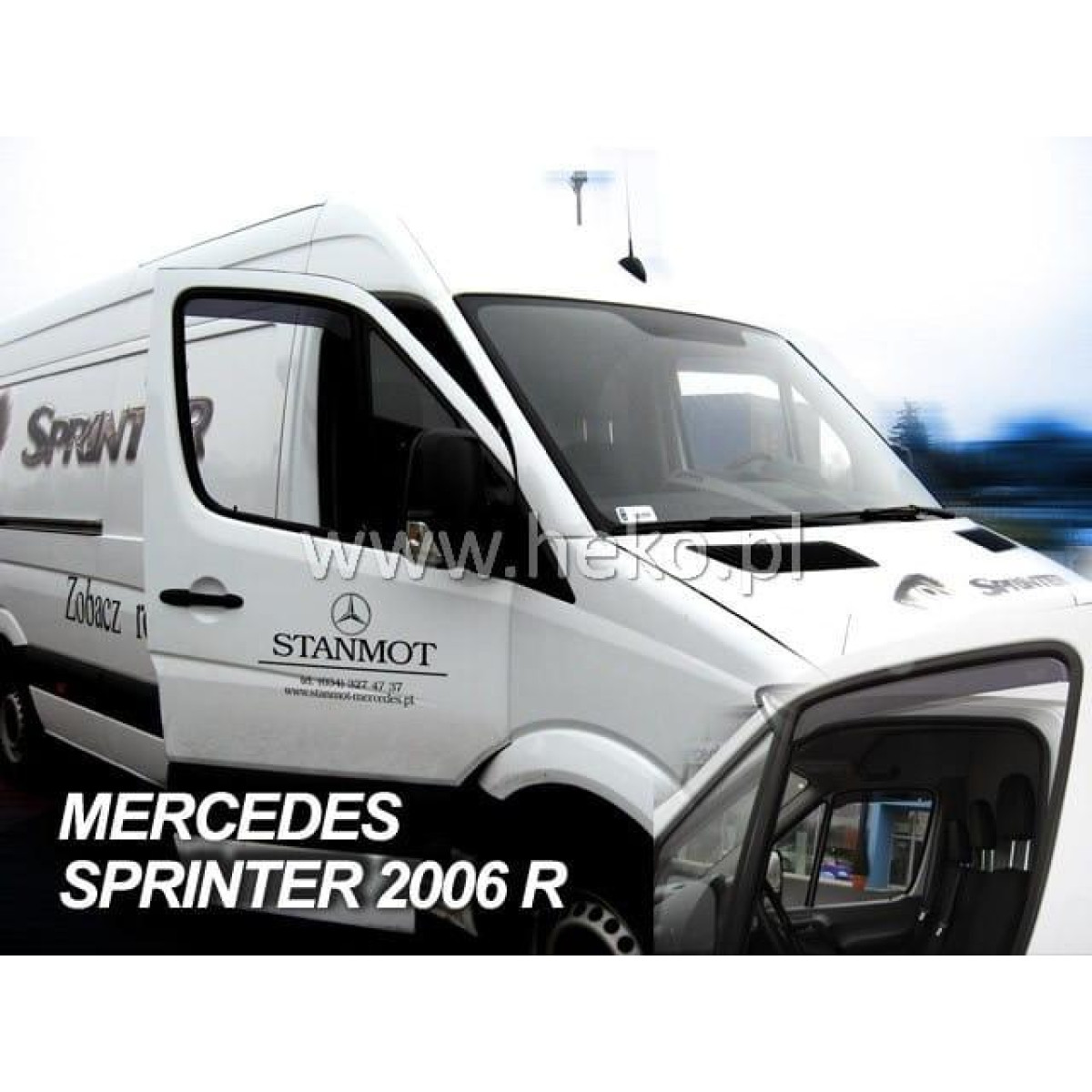Vēja deflektori Mercedes Benz Sprinter W906 2006-2018g. / 2gab. (Priekšējie)